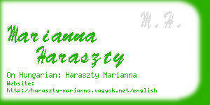 marianna haraszty business card